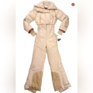 SOLD**Creme Stella McCartney for Adidas puffer snowsuit medium